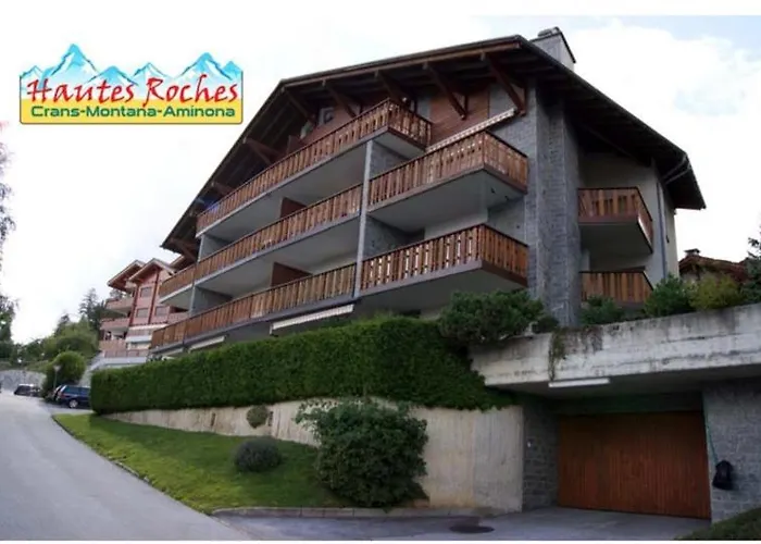 Hautes Roches - Magnifique Vue Sur La Montagne Apartmán Crans-Montana